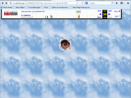 Geocities page viewed through the Internet Archive's Wayback Machine